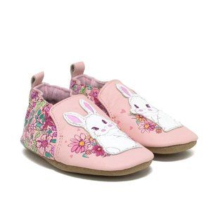 Robeez Baby Girls Bunny Flower Soft Soles Shoes